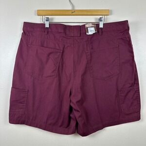 Ranch Tough Women's 20 Shorts Burgundy Stretch Utility Cargo Workwear New